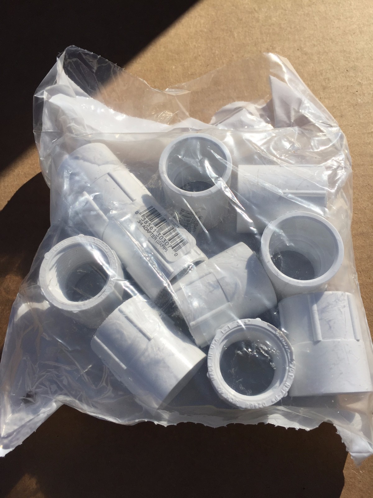 3/4" .75" Female Adapter FIP Schedule 40 PVC (Slip-FIP) Genova 30307  Qty 10