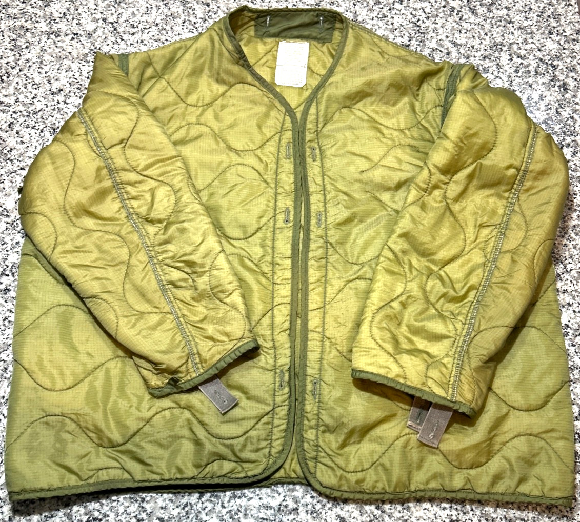 US Army Issue M65 Cold Weather Field Jacket Liner; Used; EXTRA LARGE!