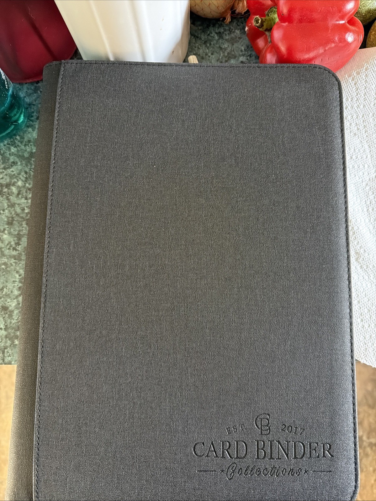 9 Pocket Card Binder Premium Zip Trading 540 Double Sided Pocket Black Album New