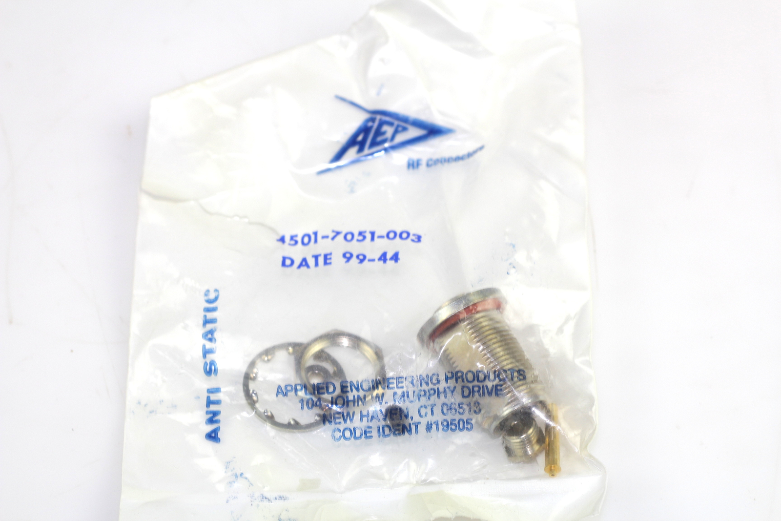 Lot of 5 AEP RF Connector 4501-7051-003 N Type Female for RG 174|RG 179|RG 316|M