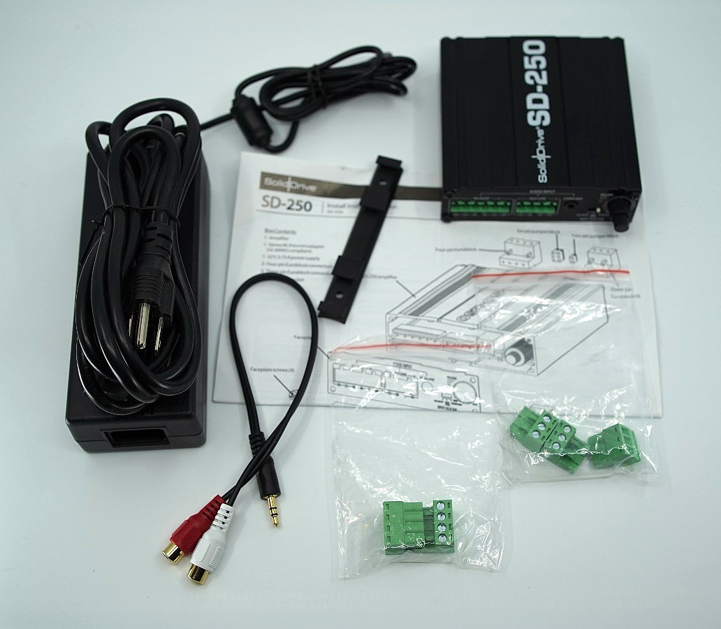 Soliddrive SD250 2-Channel Class D Mini Amplifier with Built-In EQ