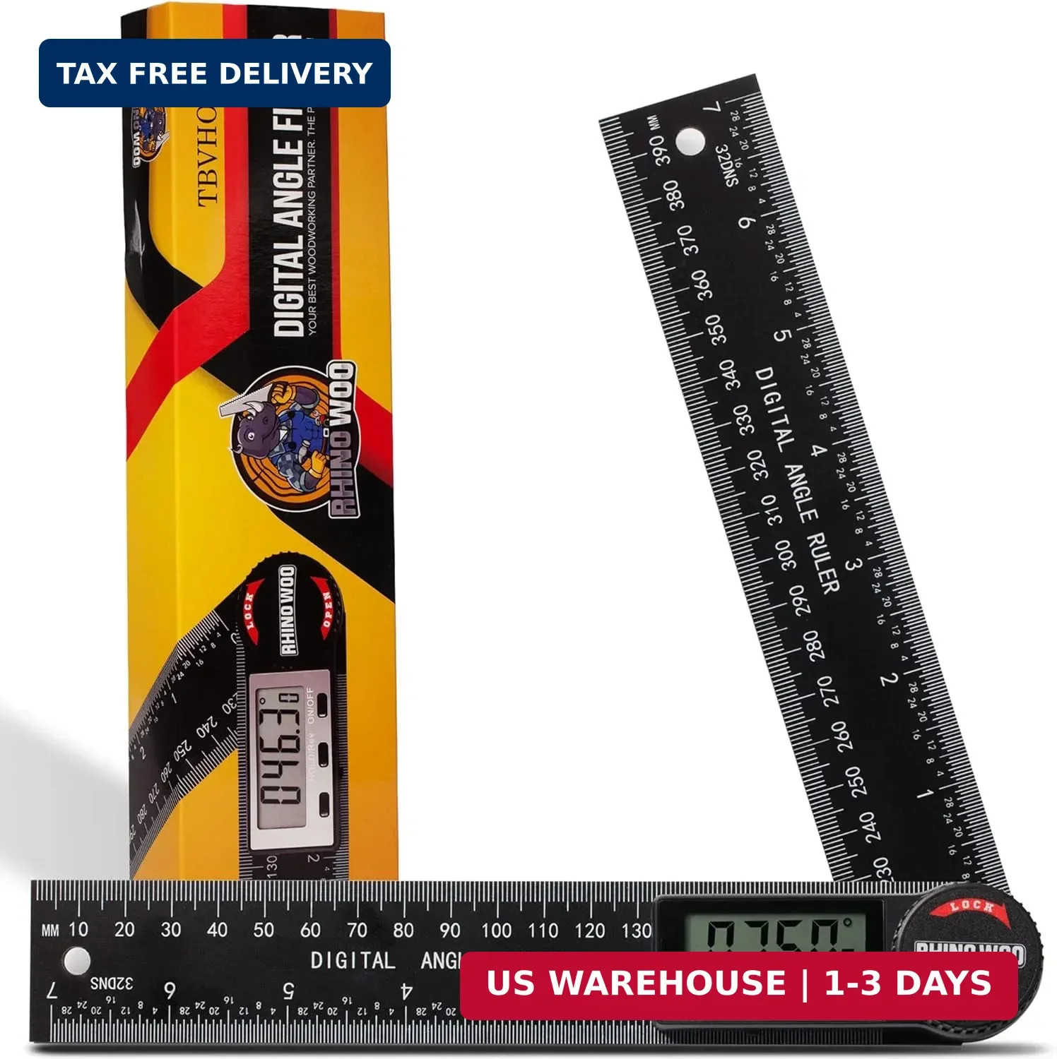 Digital Angle Finder Protractor, Angle Measuring Tool for Woodworking/Carpenter/
