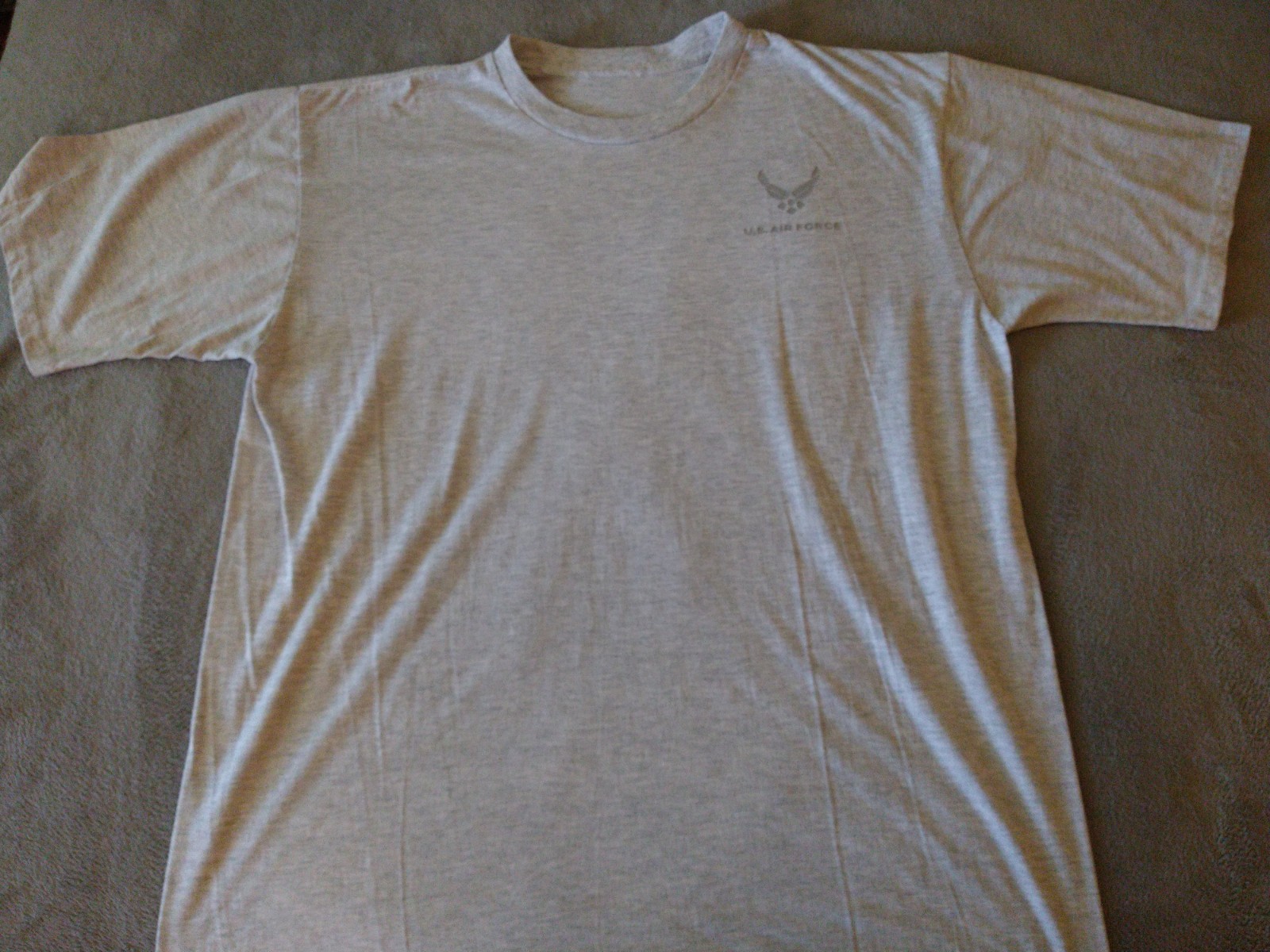 US Air Force Shirt Mens XXXL Gray US Military Issue Physical Training Shirt