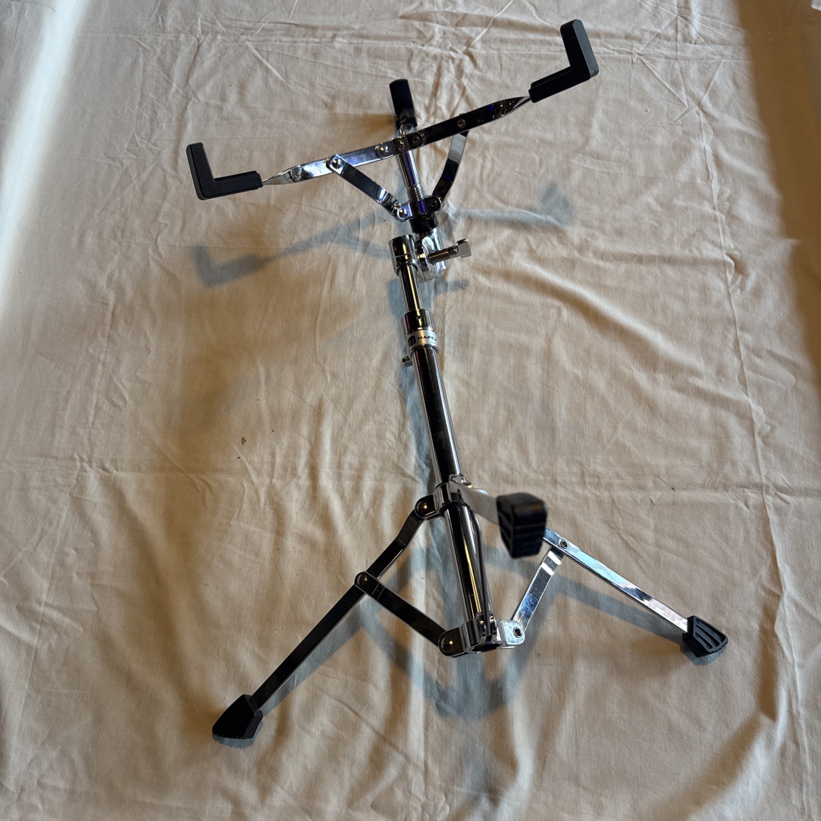 MAPEX SNARE DRUM STAND DOUBLE BRACED TOM CHROME HEAVY DUTY EXCELLENT CONDITION