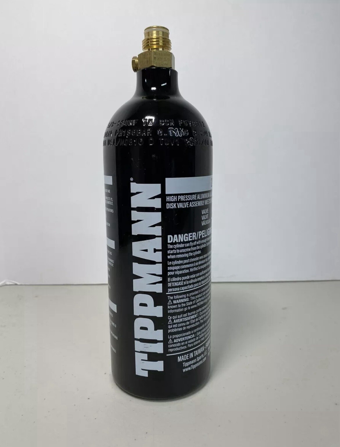 Tippmann 20 Oz Refillable Aluminum Co2 Tank - Black