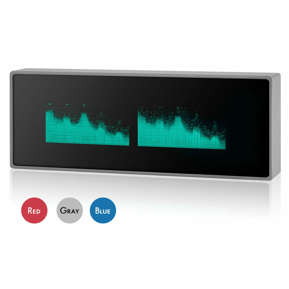 VFD Clock VU Meter Music Spectrum Display Dot Matrix Sound Level Indicator Grey