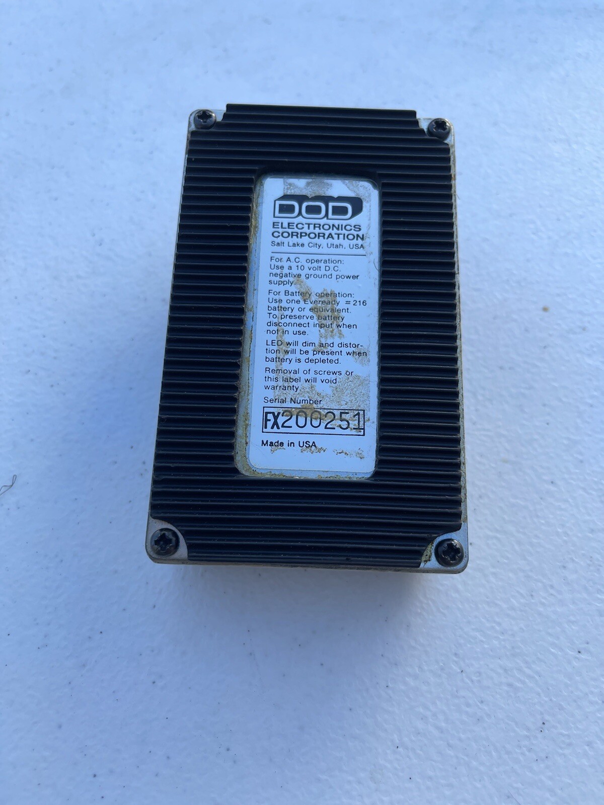 DOD Digitech FX20 Phasor Analog Phaser Rare Vintage Guitar Effect Pedal