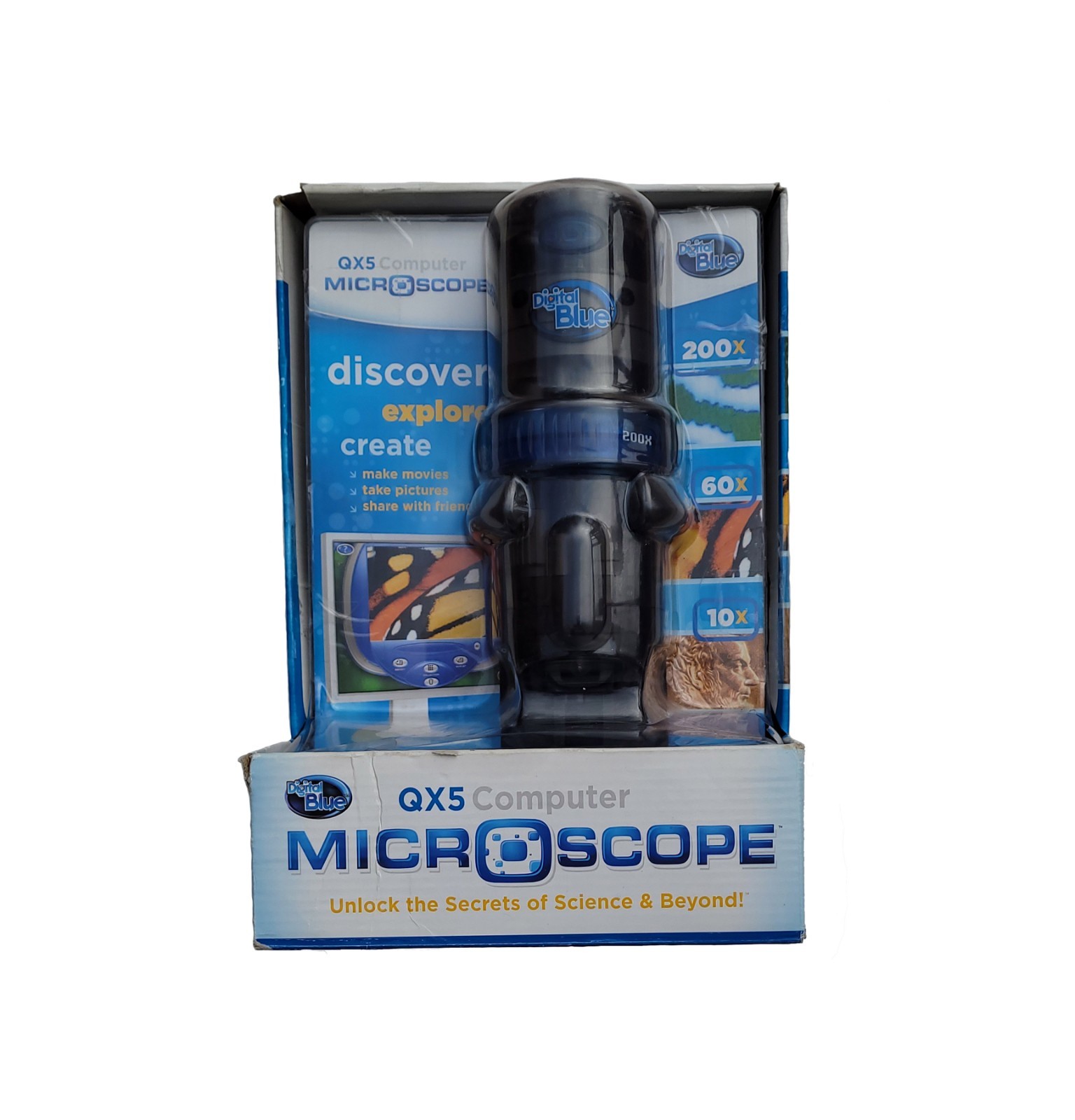 QX5 Microscope USB Digital Blue Microscope
