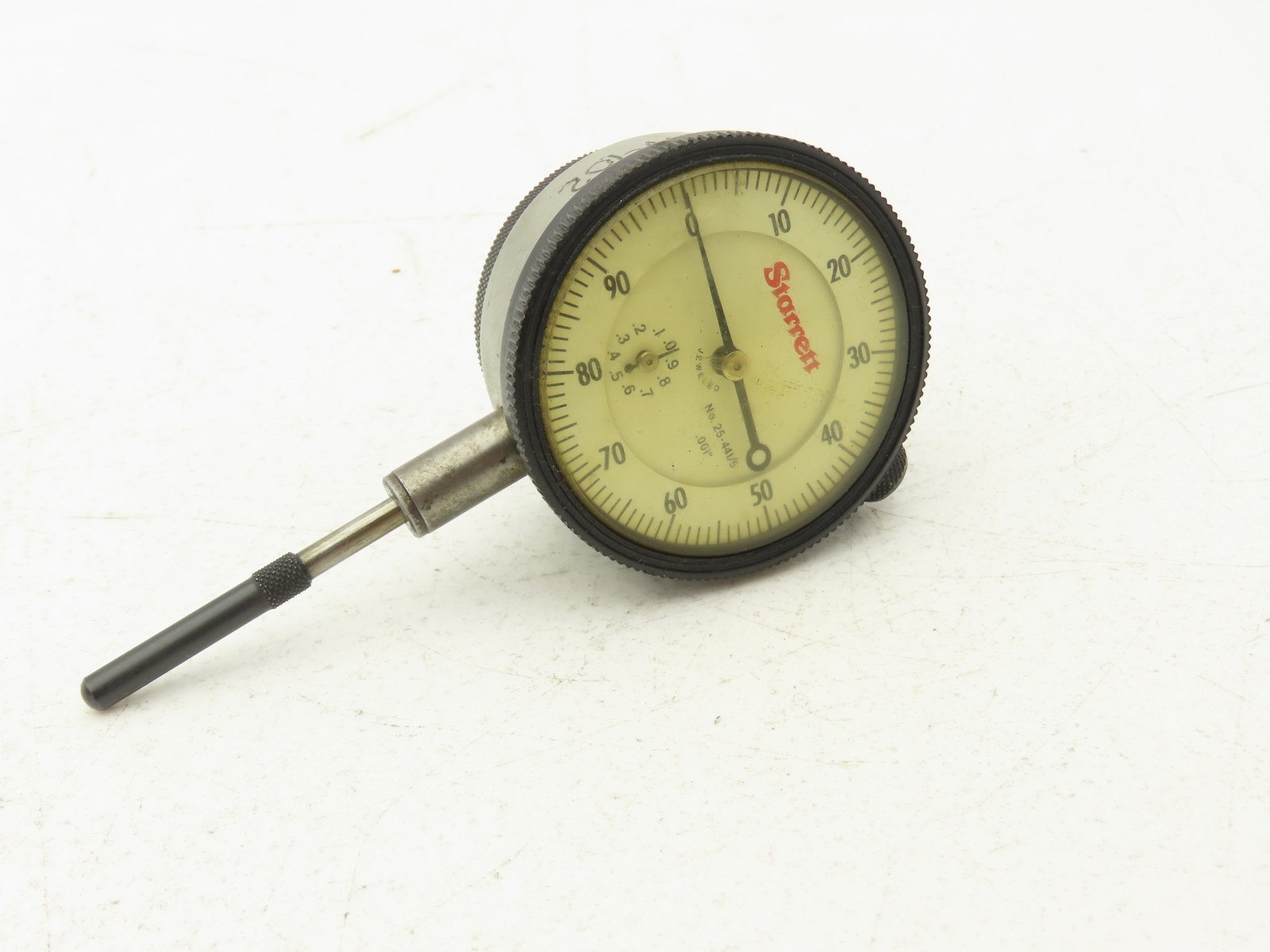 Starrett 25-441/5 Dial Gage Indicator 0-100 Cont .500" Range .001" Grad