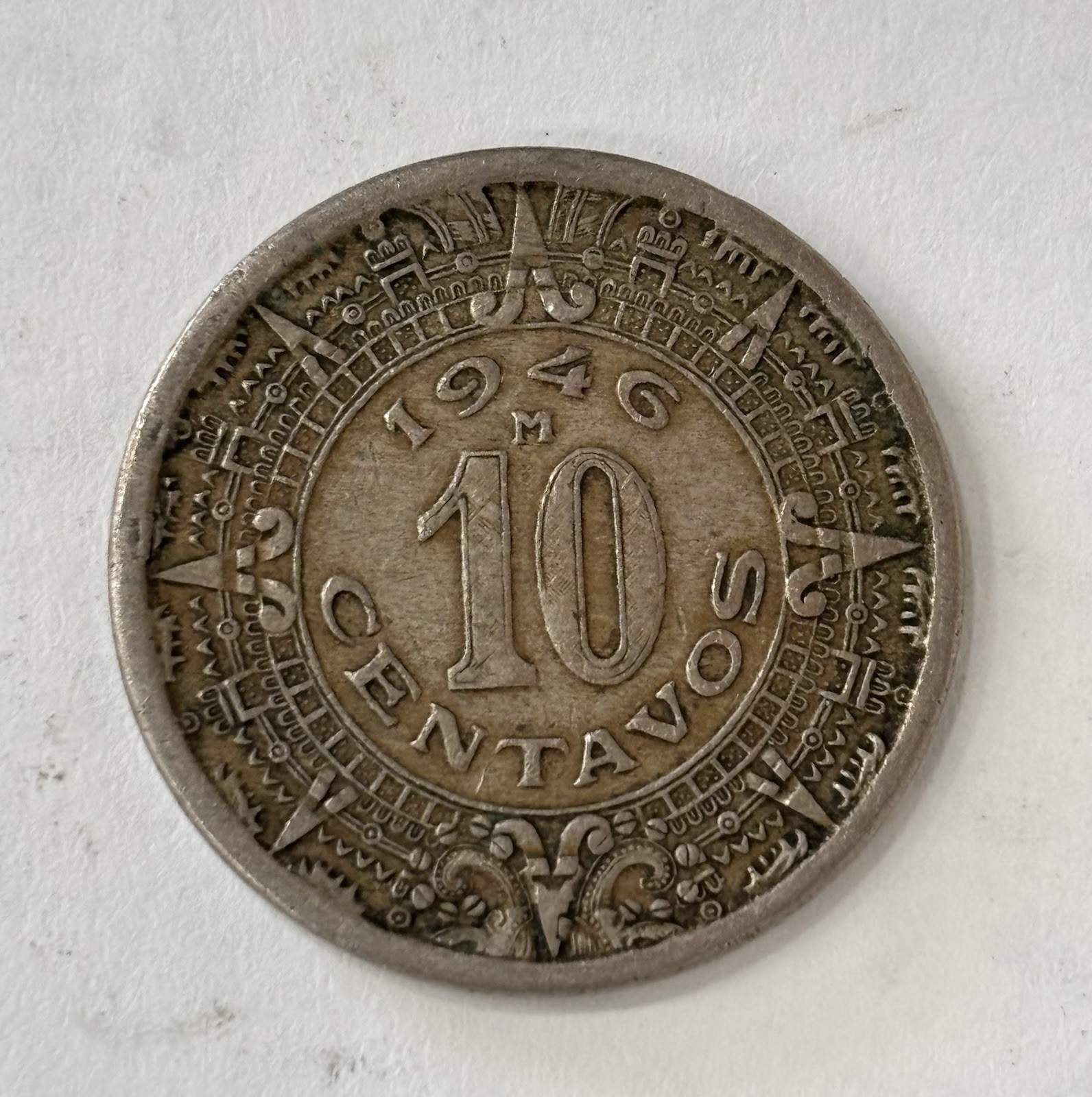 Vintage Assorted Mexican Coins 1957, 1969, 1946, & 1952