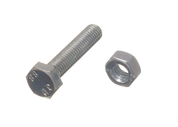 New 40 Hex Bolts Set Screw 4.8 Grade M6 30mm BZP Zinc Plated - Onestopdiy - HD