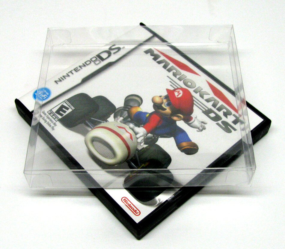 50x NINTENDO DS CIB GAME BOX -CLEAR PLASTIC PROTECTIVE BOX PROTECTOR SLEEVE CASE