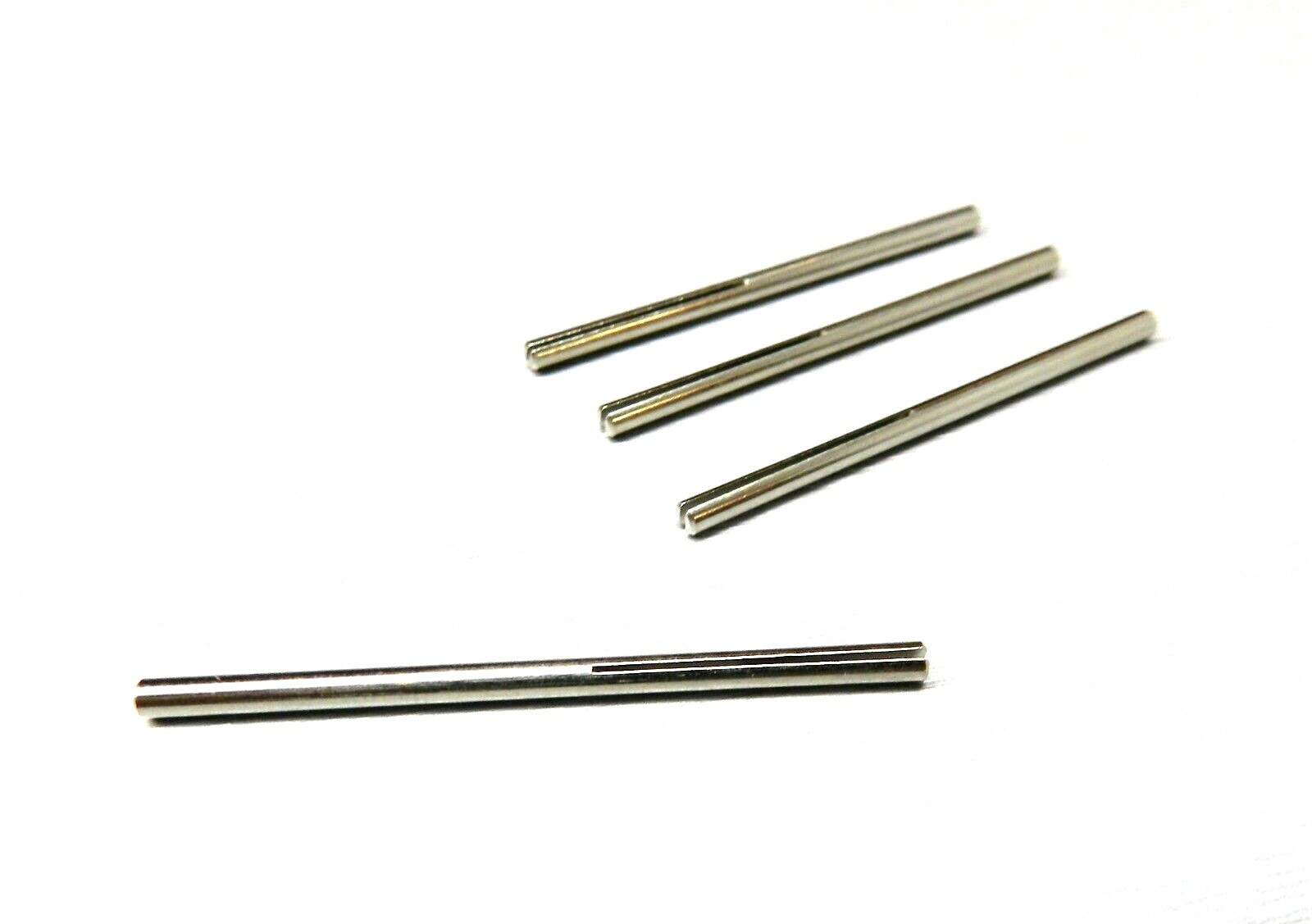 Mini Split Mandrel Straight Shank 3/32" Body Slotted for Sand Paper Strips 4 Pcs