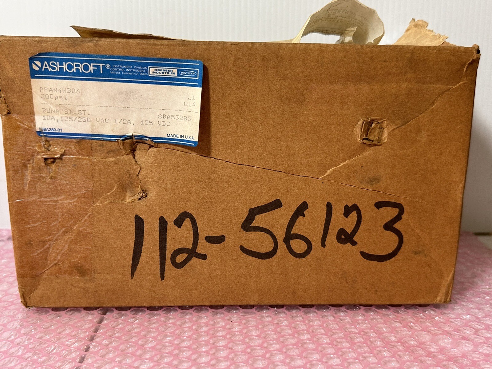 Ashcroft PPAN4HB06 Switch Pressure