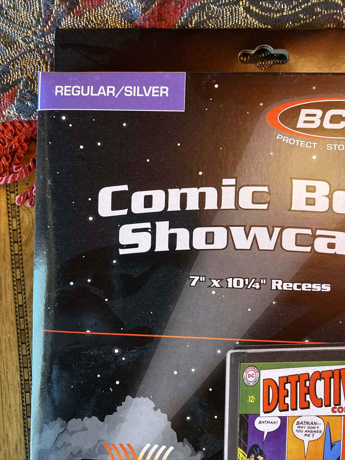 BCW Comic Book Holder UV Showcase Display Silver Age Wall Mount Case Frame