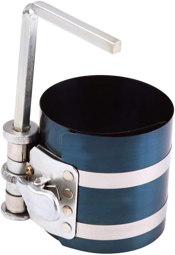 3 inch Piston Ring Compressor Tool, Adjustable Ratchet Piston Installation Tool