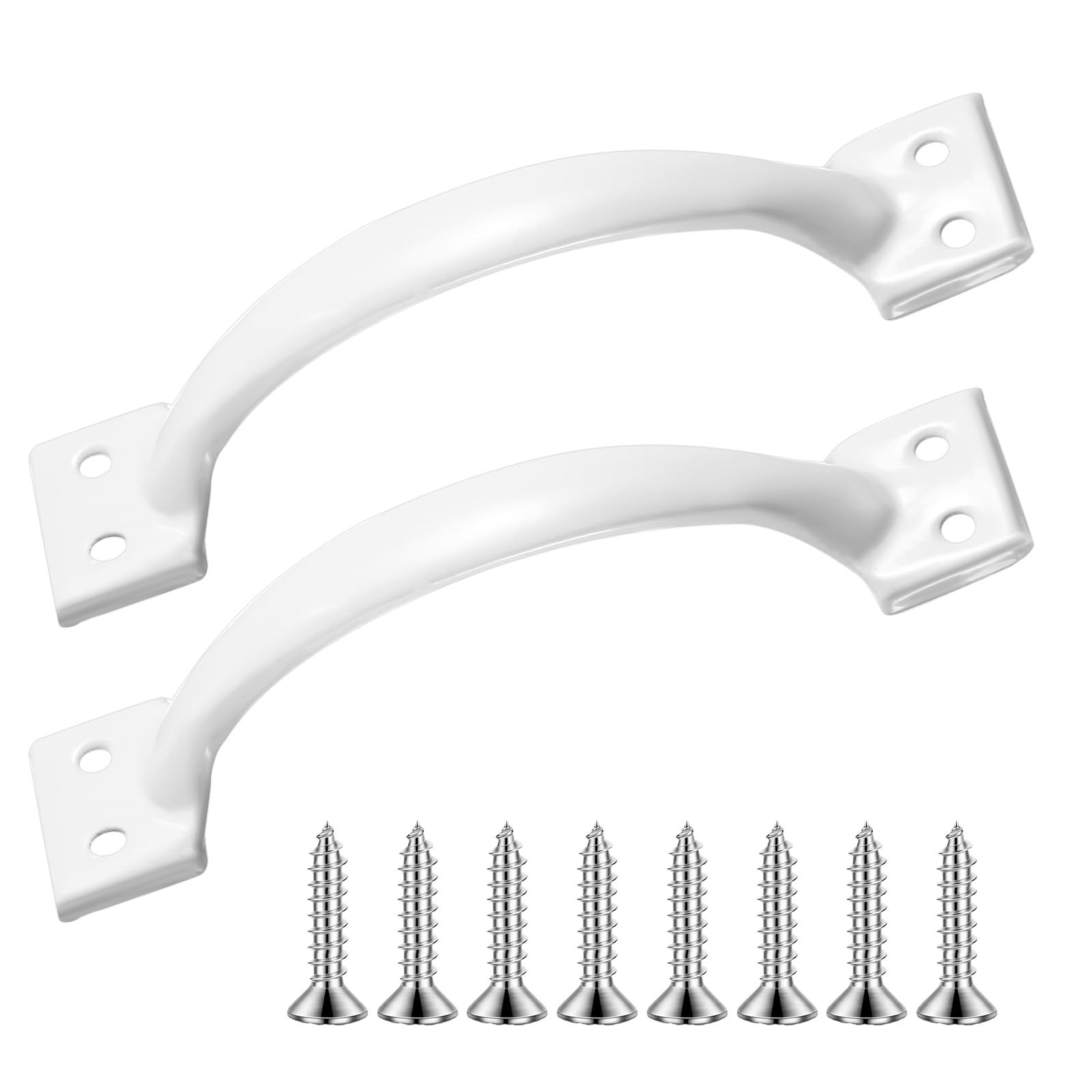 V171 6-1/2" Gate Handle, Screen Door Handle in Stainless Steel White, Screen ...