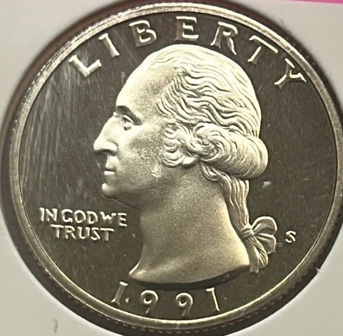 1991 S Washington Quarter Proof (MS) **Free Shipping**