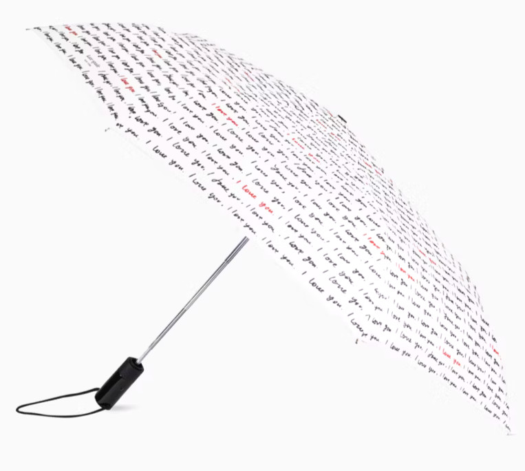 KATE SPADE "I LOVE YOU"TRAVEL UMBRELLA:NWT