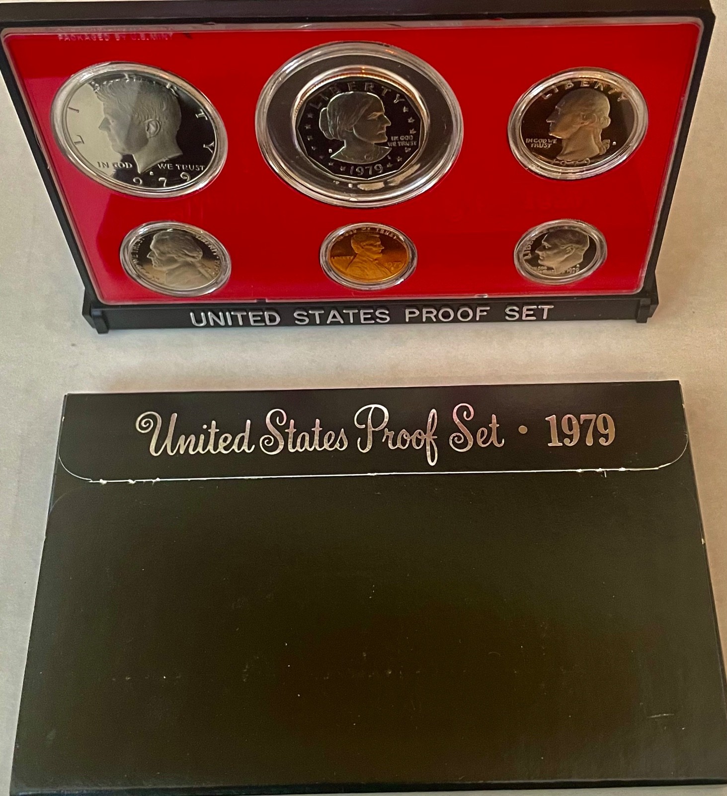 1979-S Clad 6-Coin Proof Set U.S. Mint W/ Susan Anthony Liberty $1 in OGP Type 1