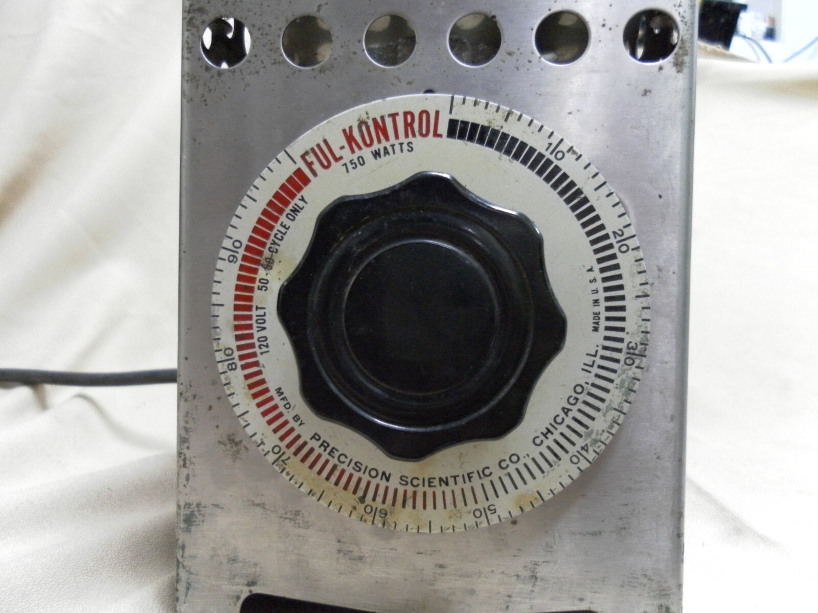 Bench Power Supply VARIAC test radios 7.5A OHMITE VT8X variable AC tranformer