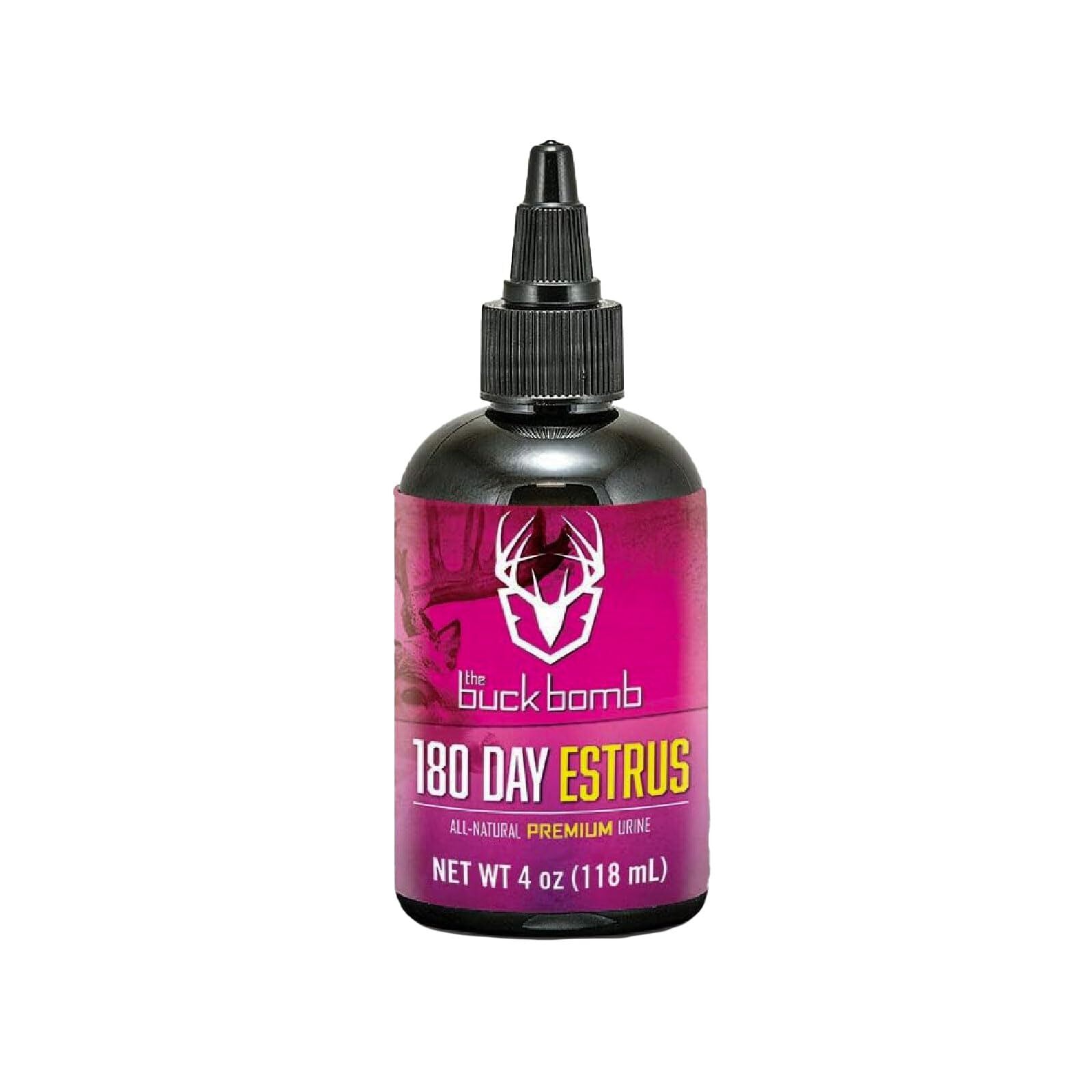 Buck Bomb 180 Day Estrus Scent 4 Oz Natural Attractant for Hunting Season