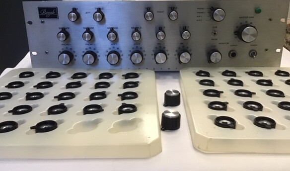 NOS  Original Bozak DL Mixer KNOB Line Input Level KNOBS 4 Medium