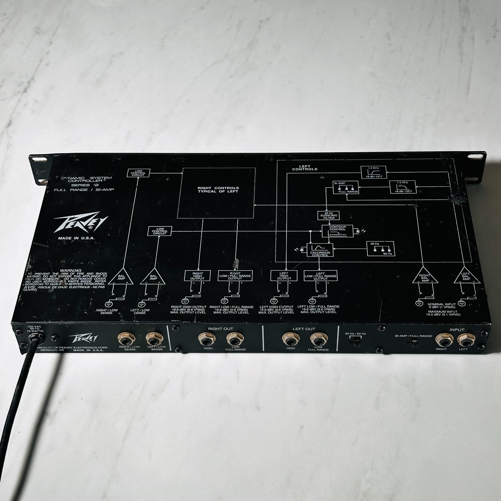 Peavey Dynamic System Controller Full Range / Bi-Amp Series 12