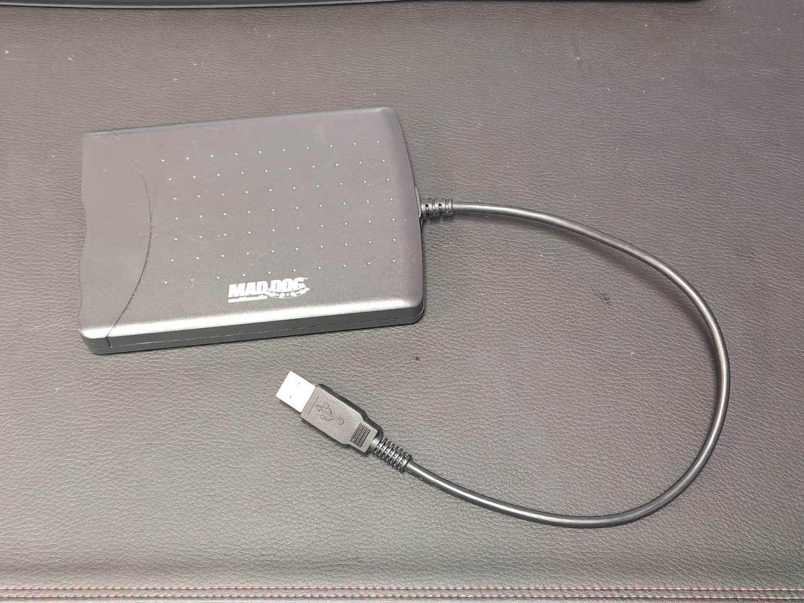 Mad Dog Multimedia USB Floppy Disk Drive Black External Portable UF0002 Tested