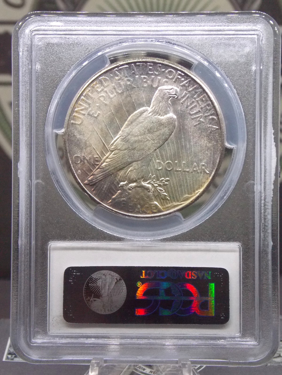 1925 "S" Peace SILVER Dollar $1 PCGS MS63 #408 Unc BU Uncirculated ECC&C, Inc.