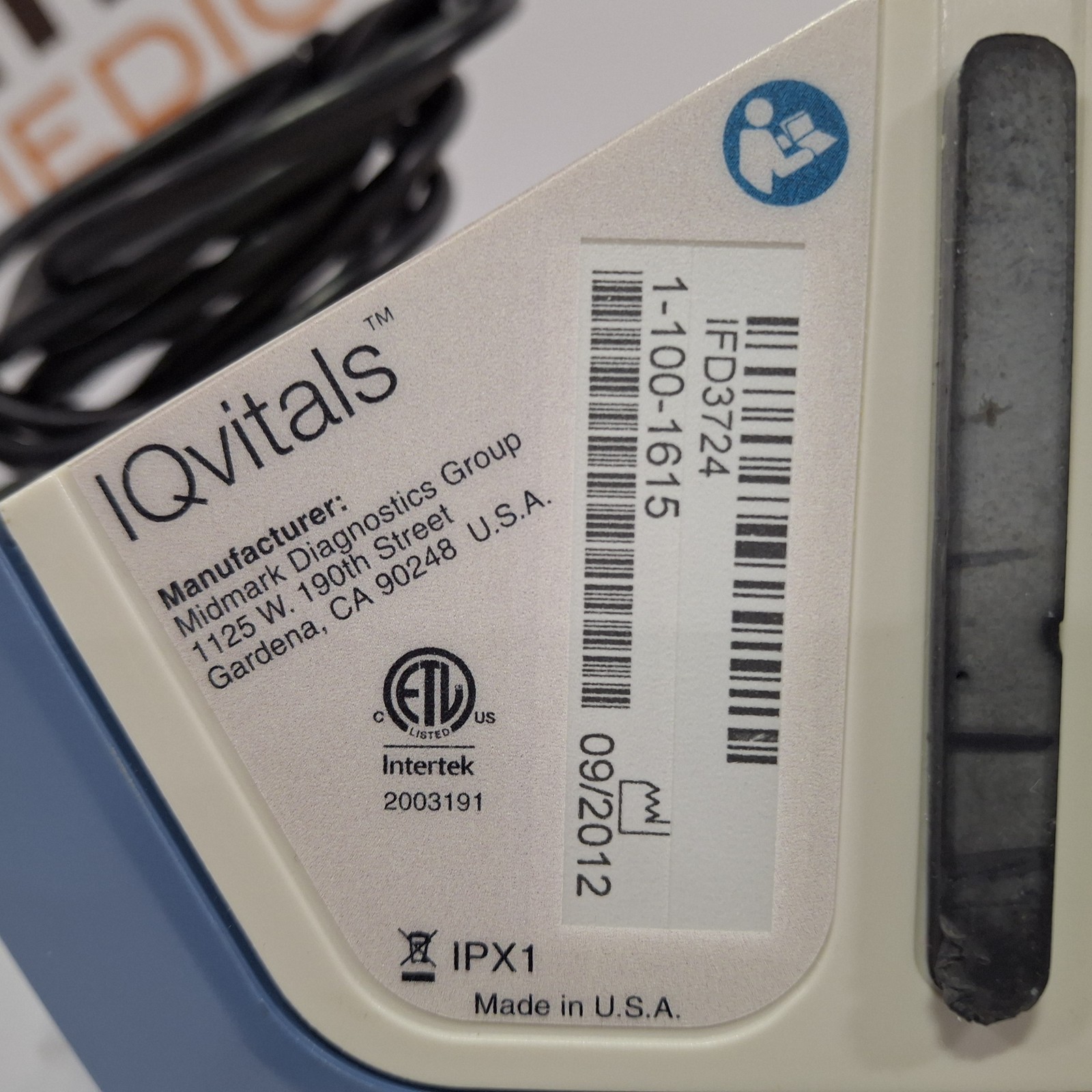 Midmark IQvitals PC Vital Signs System