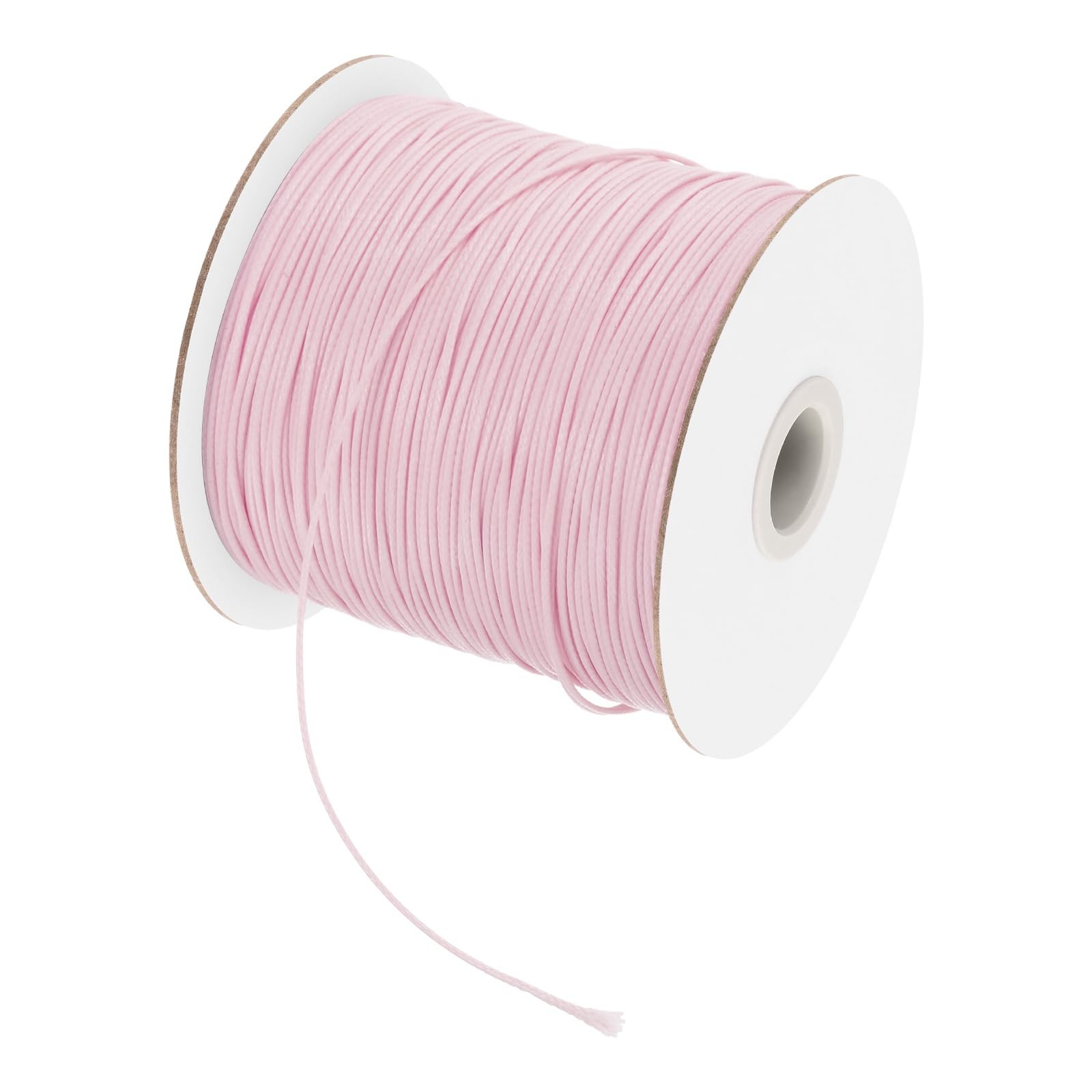 Waxed Cord 0.5mm Waxed Polyester Cord 175 Yard Light Pink Craft Thread