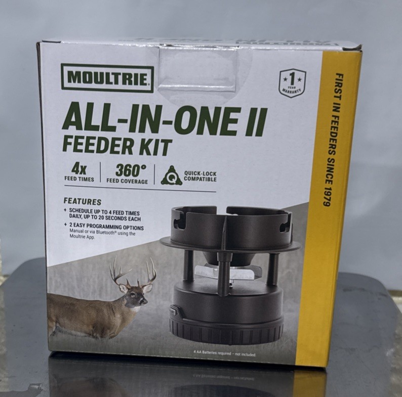 Moultrie All-in-One II Feeder Kit MFG-15096 Quicklock Adapter Bluetooth
