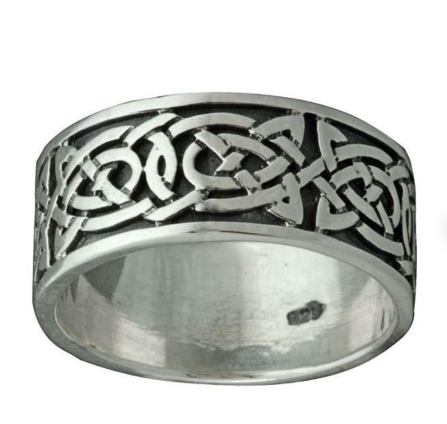 Triquetra Silver Ring Viking Signet Viking Celtic Amulet 925 Triqueta rt6