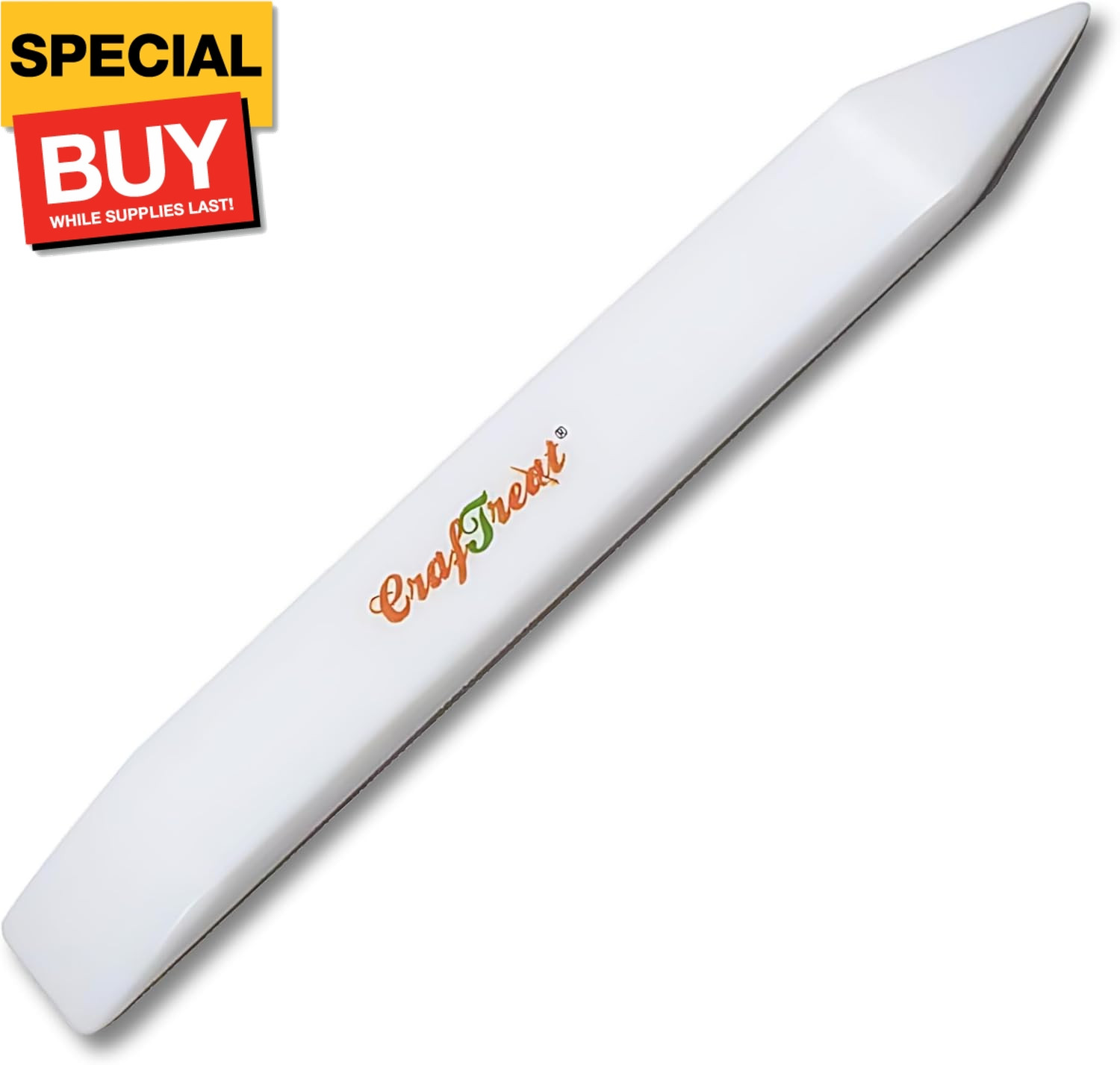 Teflon Bone Folder and Scoring Tool - Large Bone Folder - Paper Scorer for Paper