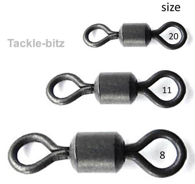 Swivels Carp Fishing Tackle Safety Lead clip Size 8 Chod Size 11 Micro Size 20