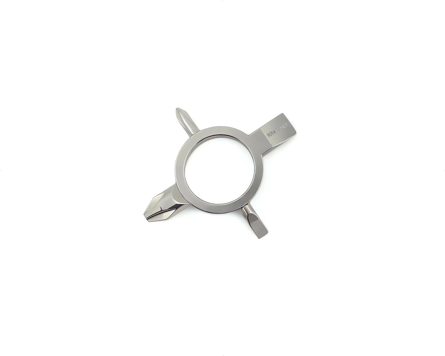 Screwdriver Keychain with Phillips and Flat Head - Tiny EDC Pocket Tool (#1, #2)