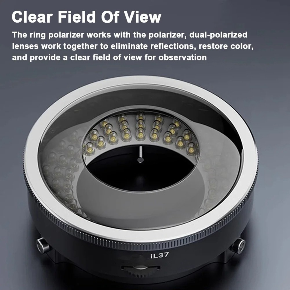 IL37 Microscope Professional Polarized LED Light for Clear Visuals C7D14421