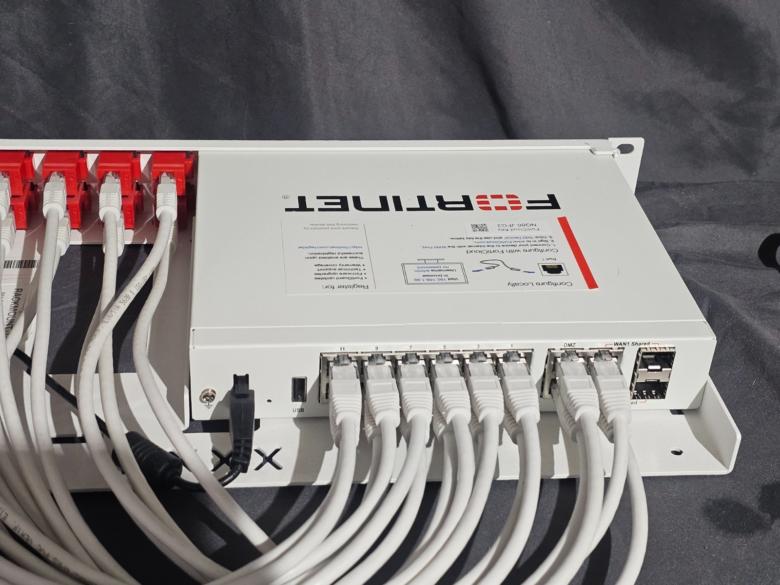 Fortinet Fortigate 80E FG-80E Network Security Firewall w/ Rack Mountable kit