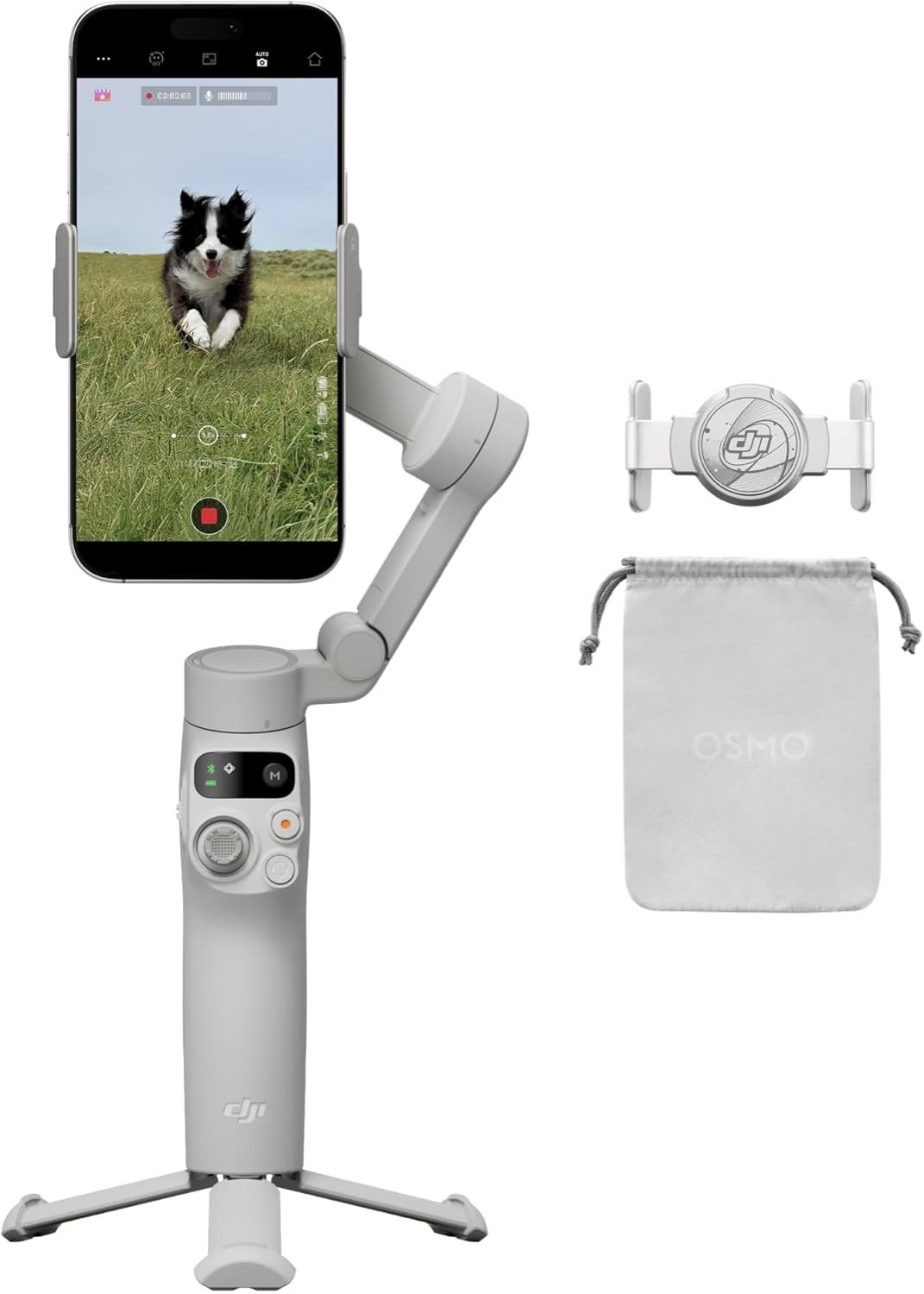 DJI Osmo Mobile 7 Phone Gimbal Built-In Tripod, ActiveTrack 7.0, 10-Hour Battery