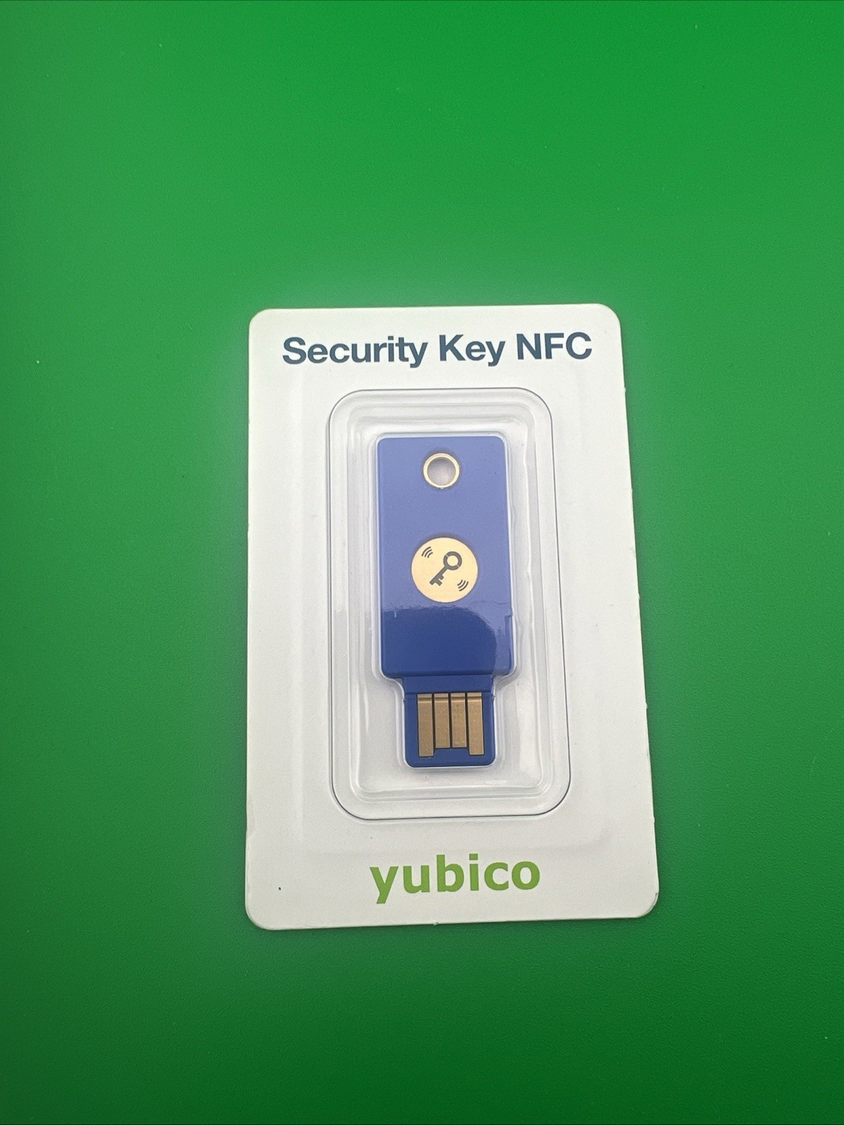 Yubico FIDO Security Key NFC and USB - Two Factor Authentication, Fits USB-A