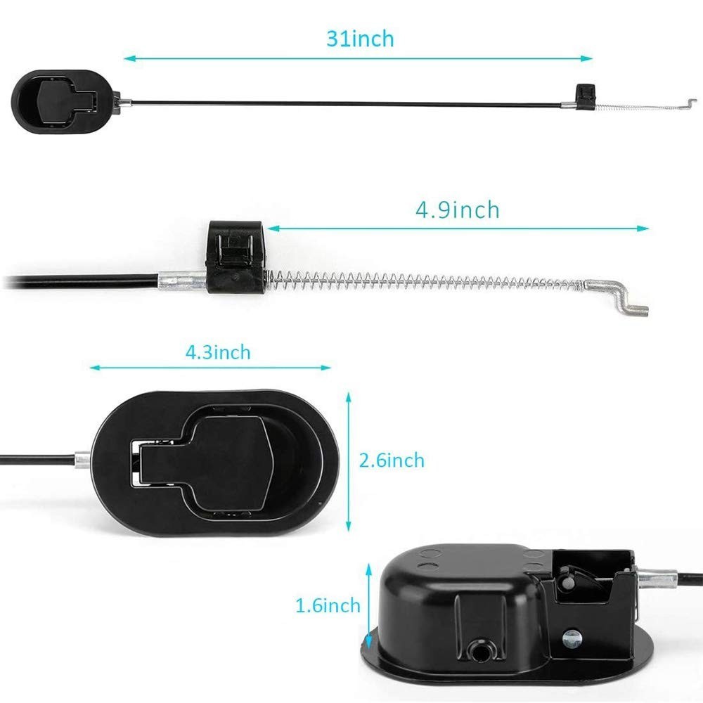 Metal Recliner Handle Replacement Parts with Cable, Couch Release Lever Pull