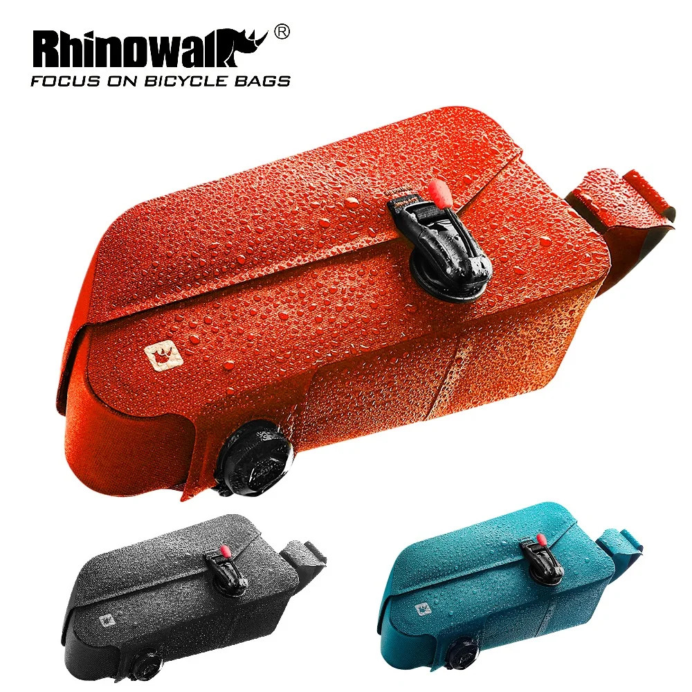 Rhinowalk Bike Front Tube Bag Waterproof Magnetic Buckle Bike Frame Bag MTB Road