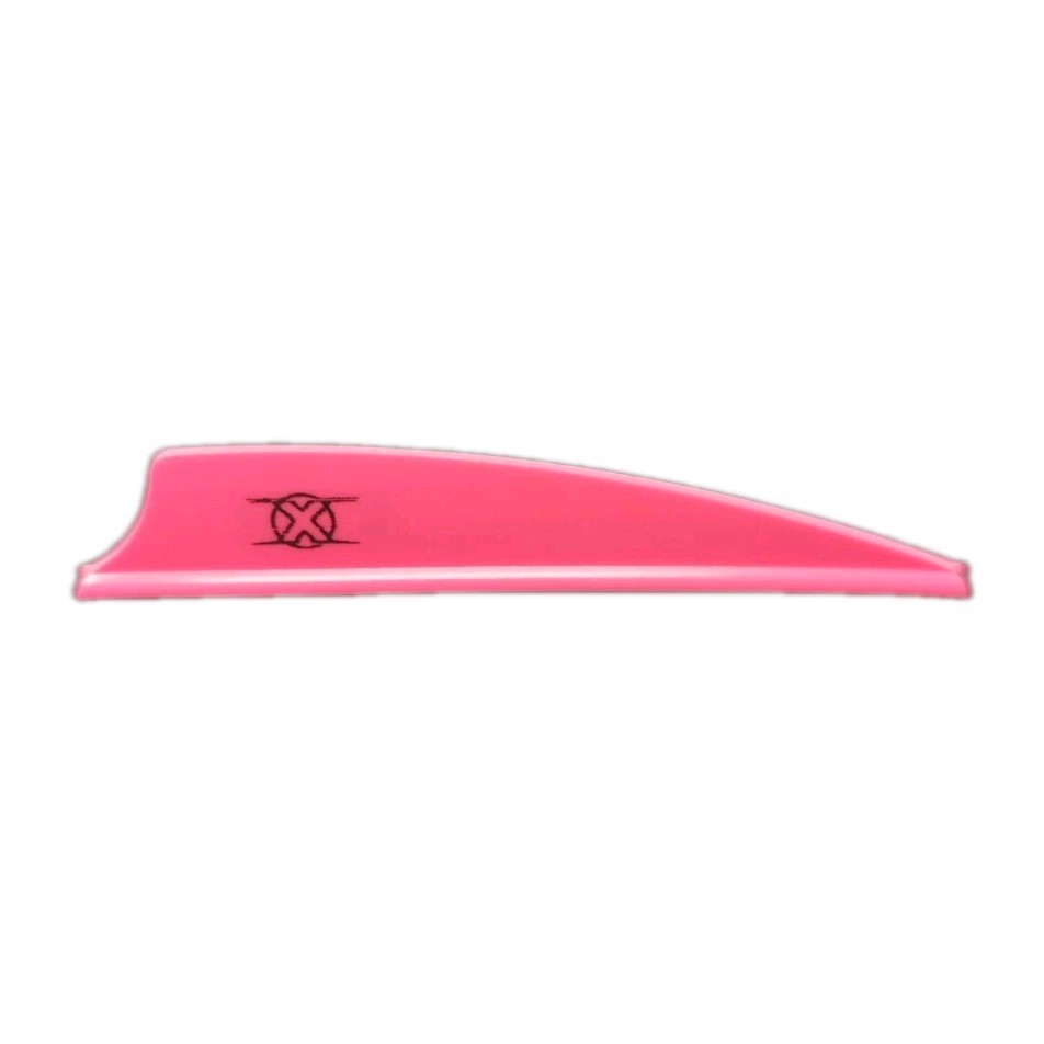 10 Count Bohning X Vanes 2.25" FITA Target & Field Archery Arrow Vanes: Hot Pink