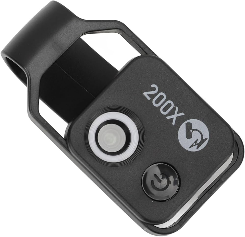 APEXEL 200X Clip Magnifier Loupe Microscope With LED, CPL For iPhone Smartphone