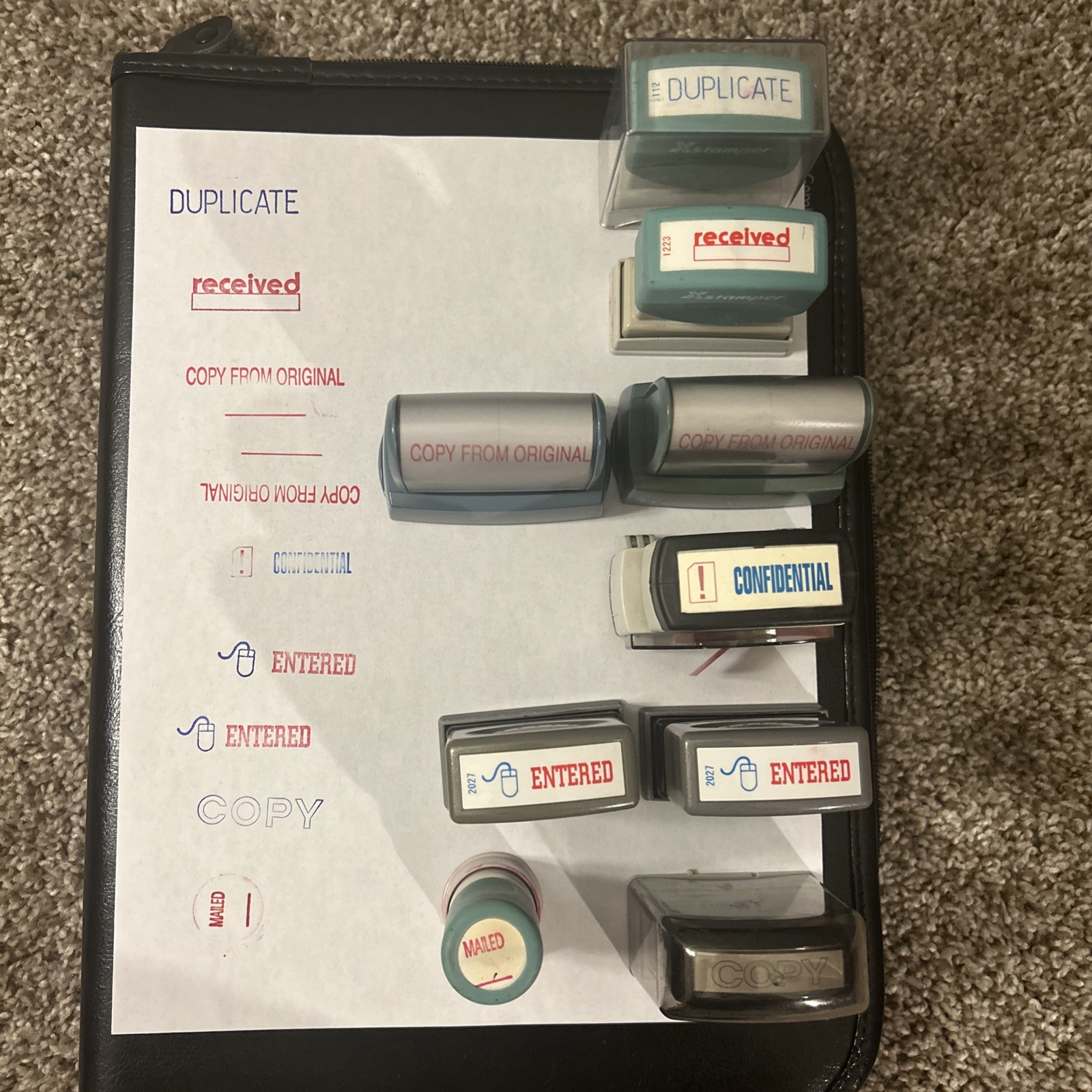 Vintage Rare Xstamper And Other Stampers
