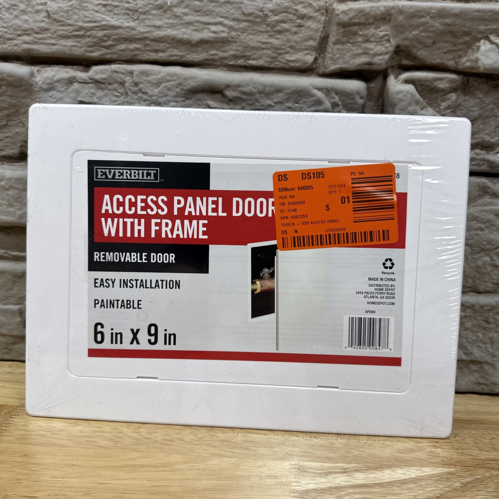 Everbilt APD69 Access Panel Door with Frame 6" x 9" White 154978 - Free Shipping