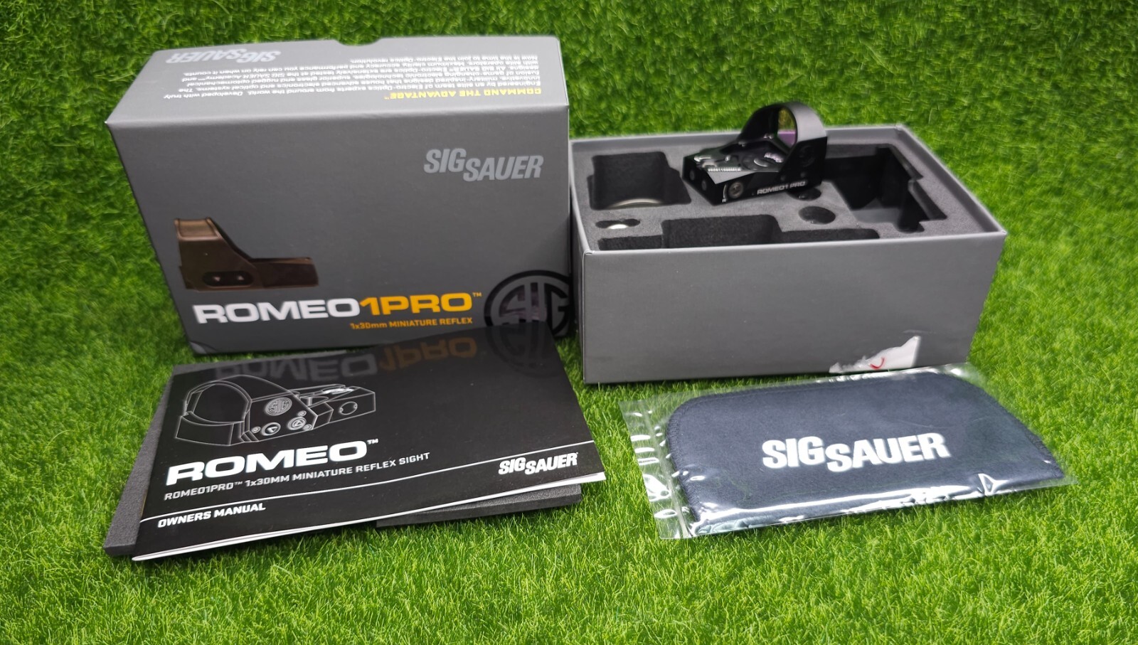 Sig Sauer SOR1P101 ROMEO1PRO 1x30mm 6 MOA Reflex Red Dot Sight w/ Shroud, Black
