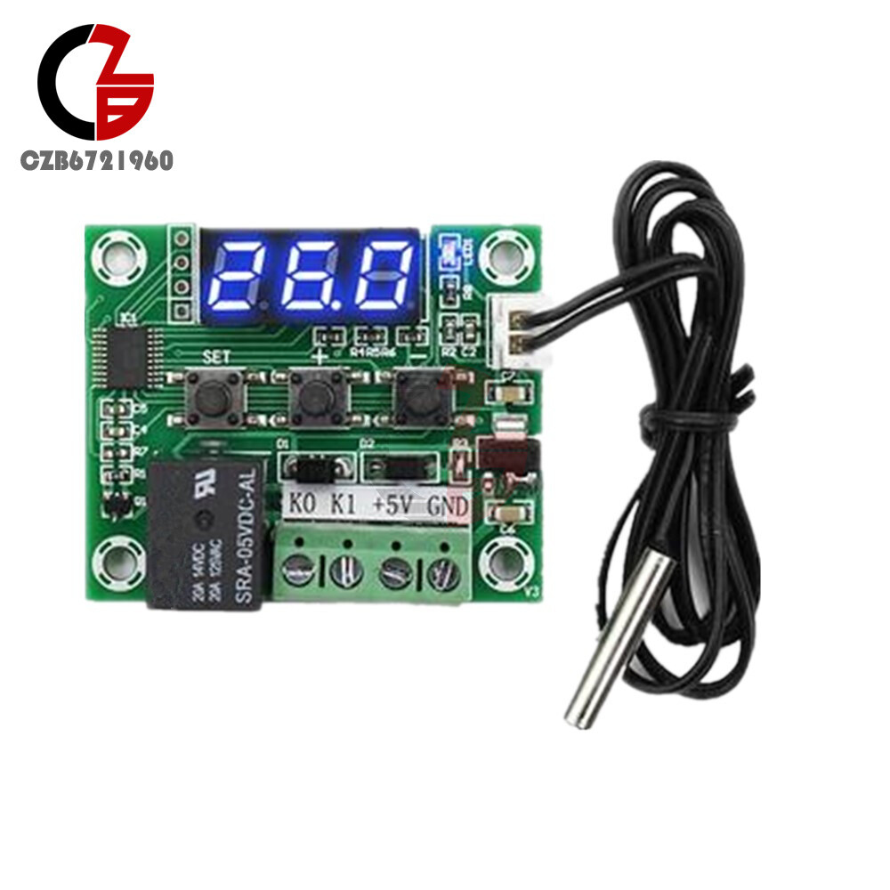 DC 5V W1209 Blue LED Temperature Switch Thermometer Controller Thermostat Sensor
