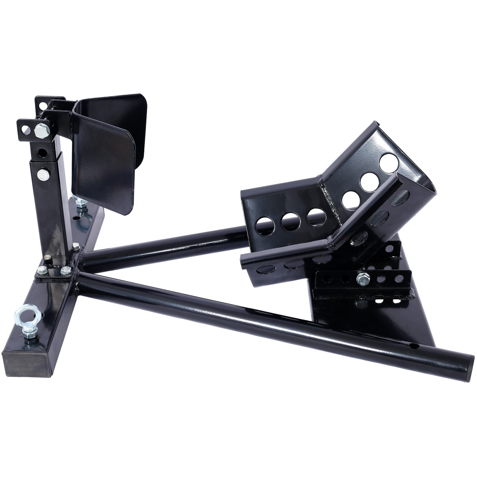 Motorcycle Front Tire Chock for 17"-21" Wheels Locking Adjusting Stand